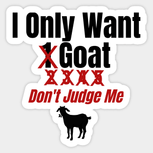 Goat farmer gifts for goat lovers Sticker